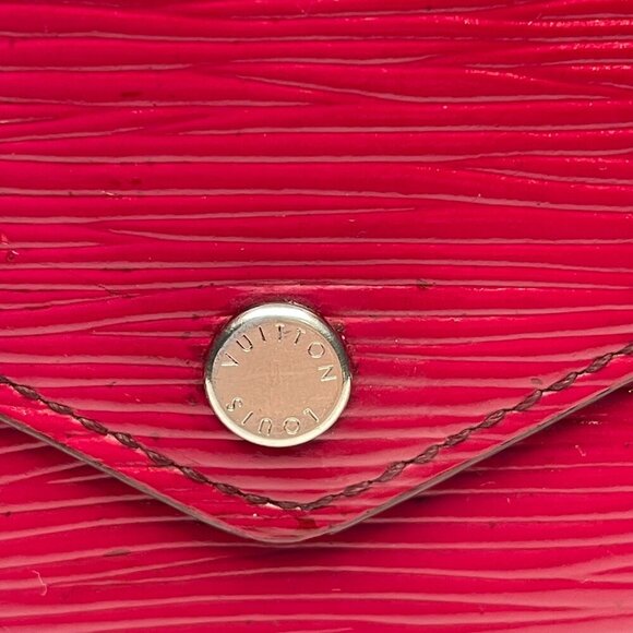 Louis Vuitton Red Epi Leather Victorine Compact Wallet - Preowned - Picture 9 of 15
